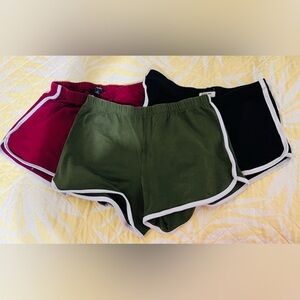 Stylish Women's Shorts - Green, Black, Red
